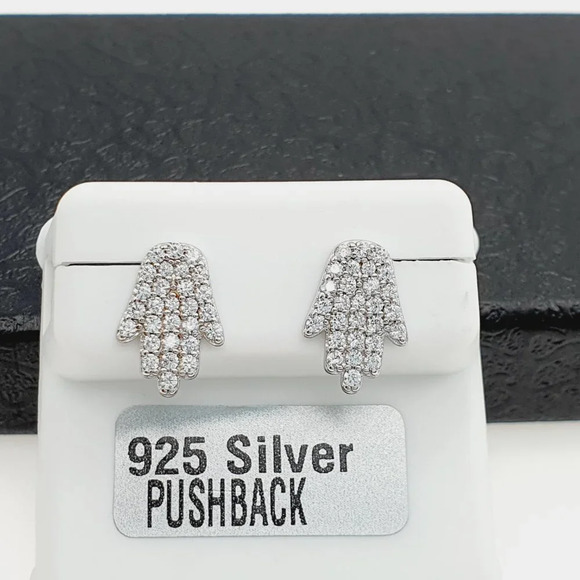 "925 sterling silver luxury CZ earrings for women/girls, Best for gift, … - Picture 2 of 9